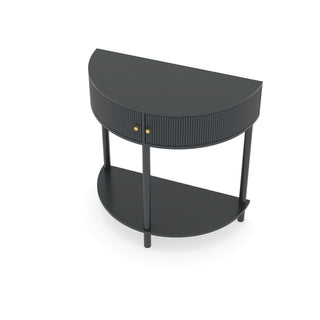 Demi Lune - Console Table With 2 Storage Drawers