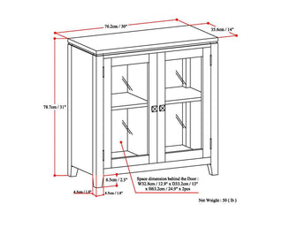 Cosmopolitan - Handcrafted Medium Storage Cabinet