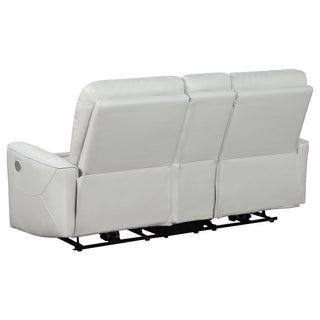 Amberly - 3 Piece Power Reclining Sofa Set - Light Gray