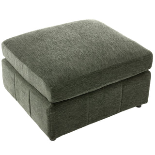 Modern Modular U-Shaped Sofa Bed With Movable Ottoman, USB Ports, Phone Holder