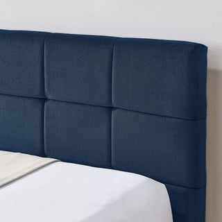 Mid-Century Storage Upholstered Tufted Bed Frame With Backrest And Armrests