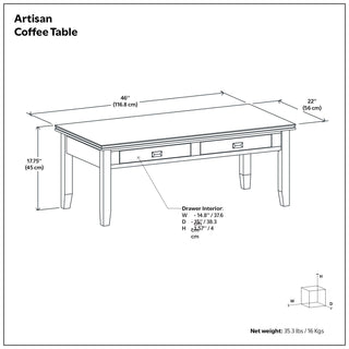 Artisan - Coffee Table - Russet Brown