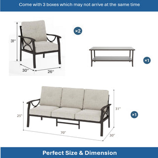 Patio Furniture Set & Coffee Table For Backyard