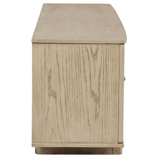 Kimpton - 4 Door Cane TV Stand Media Console - Beige