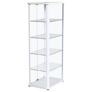 Nevra - 4 Shelf Display LED Curio Cabinet