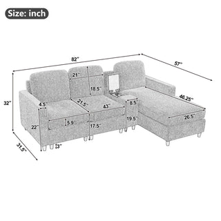 L - Sectional Sofa With Reversible Chaise