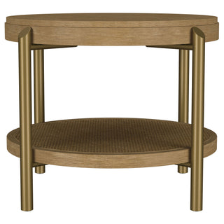 Benson - Round Table With Storage Shelf