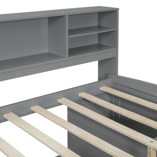 Daybed With 2 Bedside Cabinets, Upper Shelves And 4 Drawers