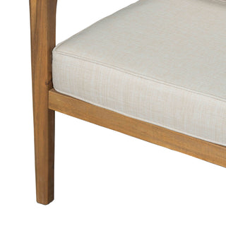 Westin - Outdoor Acacia Wood 4 Pieces Chat Set - Teak / Beige