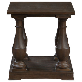 Byer - Rectangular Side End Table Coffee - Coffee