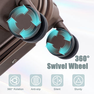 Spinner Luggage Set With Combination Lock