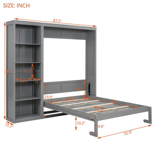 Murphy Wall Bed With Shelves