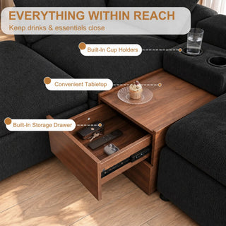 Modular Cloud Couch With Storage Console
