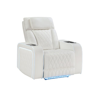 Electra - Power Recliner With Power Headrest, Massage, LED Lighting And USB Control