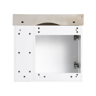 Wall Mounted Bathroom Vanity With Sink & Soft Close Door