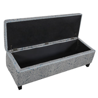 Indoor Storage Ottoman Bench With Hidden Storage - Pattern