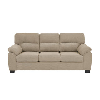 3 Seater Sofa With Padded Armrests And Triangular Leg