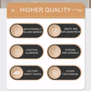 Modern Full Length Mirror With High Definition Shatter Proof Glass And Aluminum Alloy Frame