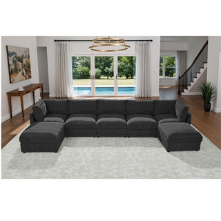 Modern Reversible Modular Sectional