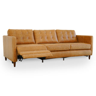 Christopher - Electric Inclining Sofa Left Facing - Tan