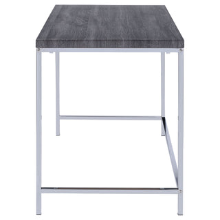 Rectangular Writing Desk, Compact Size For Home Office - Gray