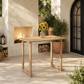 Outdoor Patio Bar Table - Natural