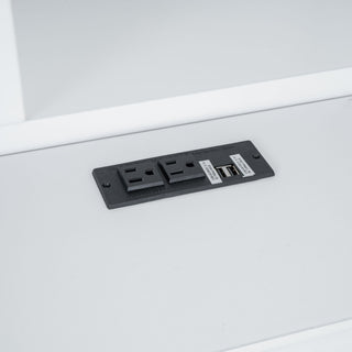 Platform Bed With Multi Storage Headboard, USB And Drawers