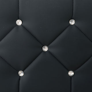 Platform Bed Frame With Adjustable Upholstered Headboard, RGB LED Lights, No Box Spring Needed