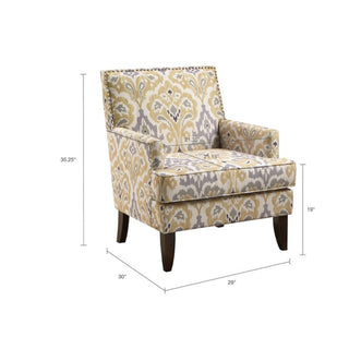 Colton - Track Arm Club Chair With Nailhead Trim