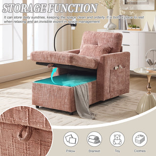 Multifunctional Recliner Sofa With Storage And Phone Bracket