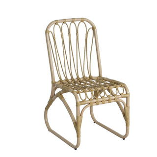 Outdoor Wicker Dining Chairs With Washable Cushion (Set of 2)