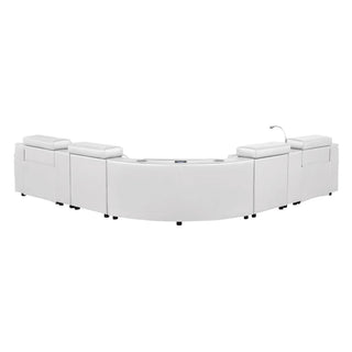 Nova - Sectional With Bluetooth Speaker, LED And Lifting Wine Cabinet