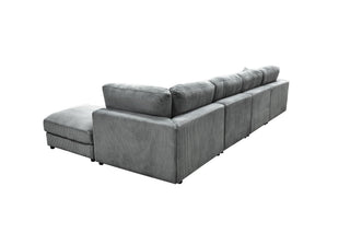 Upholstered Modular Sectional & Custom Configuration And Toss Pillows