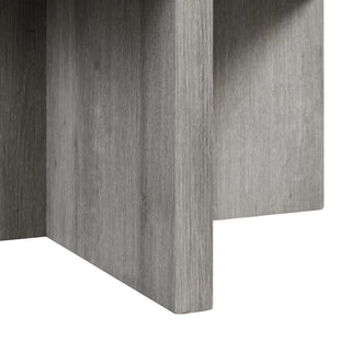 Uster - Coffee Table With Four Storage Stools - Gray