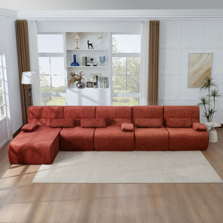 Oversized Sectional Sofa, Living Room Seating With Modular Design