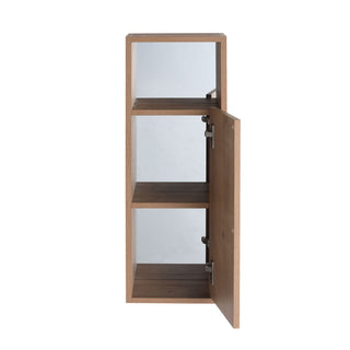 10" Wall Mounted Storage Cabinet, Bathroom Cabinet With Soft Close Door - Imitative Oak