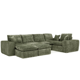 Sectional Sofa With Moveable Ottoman