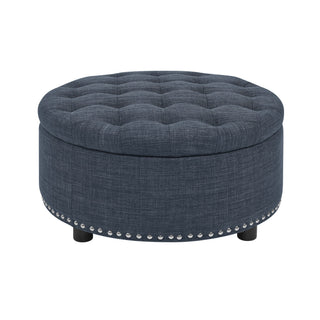 Tufted Storage Ottoman With Upholstery