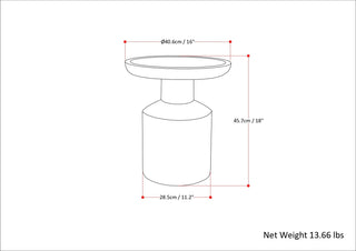 Haynes - Handcrafted Wooden Accent Table