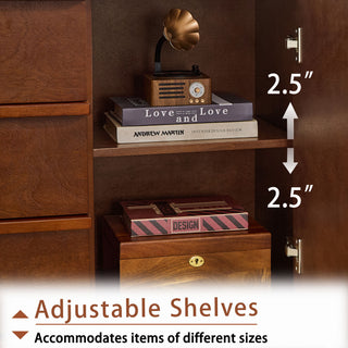 Sideboard Buffet Cabinet With Storage, 2 Doors 3 Drawers