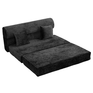 Convertible Design Sofa Bed, 2 Seater Fold Out Floor Couch