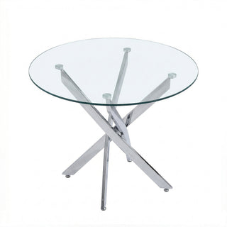 Round Dining, Kitchen Table For Dining Room - Chrome