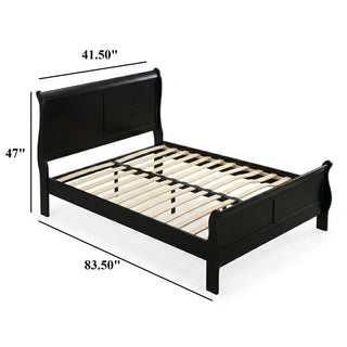 Louis Phillipe Sleigh Bed