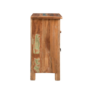 Carved Side Table - Natural