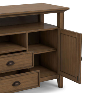 Redmond - Tall TV Media Stand - Rustic Natural Aged Brown