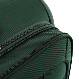 Softside Luggage Expandable 3 Piece Set Upright Spinner Lightweight Suitcase