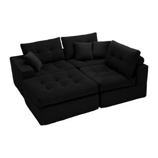 Corner Chaise L-Shaped Sectional Sofa Bed