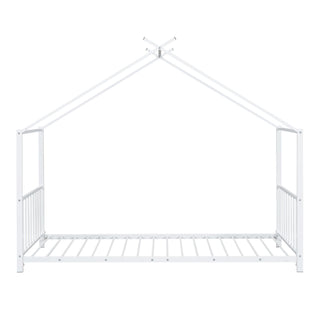 Metal House Platform Bed With Modern Design And Durable Frame