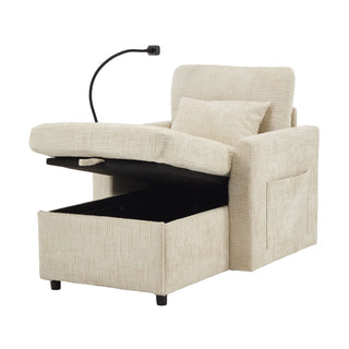 Multifunctional Recliner Sofa With Storage And Phone Bracket