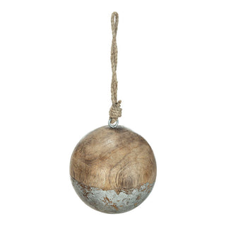 Christmas Ball Ornaments, Wood Decorative Hanging Ball Christmas Tree Ornaments For Holiday Party Decorations